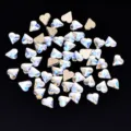 Strass per unghie in cristallo a cuore,gemme in vetro piatto AB per decorazione manicure. - Forma a Cuore Appuntito / 20 Pezzi (6x7mm)