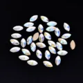 Strass a marquise assortiti per nail art, cristalli moonlight piatti per bricolage. - Taglio marquise / 20 Pezzi (4x8mm)