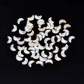 Strass nail art mezza luna cristalli piatti aurora per manicure fai da te decorazione - Luna / 20 Pezzi (3x6mm)