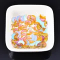 Flache Sichelmond Nagel Strasssteine Aurora Glas Kristalle fuer fuer DIY Nagelkunst 20Stk - Mond (27#) / 5x8mm