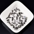 Gemischte graue Kristall Nagel-Strasssteine flache geformte Steine für DIY Nagelkunst. - Trapez / 3x6mm / Mineralgrau