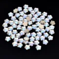 Strass in cristallo iridescente a 5 petali per nail art e decorazioni artigianali. - Fiore di Prugno / 20 Pezzi/Confezione (6mm)