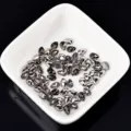 Graue tropfenförmige Nagel Strasssteine Flache Rückseite DIY Kristalle Glitzer 20Stk - Tropfenform / 4x6mm / Mineralgrau