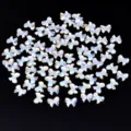 Strass per unghie a farfalla luce della luna blu, ciondoli in vetro cristallo piatto DIY. - Forma di Forbici / 20 Pezzi (5.5x7mm)