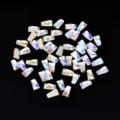 Strass per unghie piatti irregolari, diamanti in cristallo AB chiaro di luna per nail art. - Trapezoidale / 20 Pezzi (2x3x6mm)