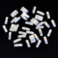 Strass per unghie in cristallo aurora rettangolari per splendidi e lucidi design fai da te. - A barra / 20 Pezzi (2.5x9mm)
