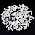 Strass rettangolari Aurora con fondo piatto per nail art fai da te pietre di cristallo - A barra / 20 Pezzi (3x7mm)