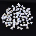 Strass piatti triangolari per nail art fai da te cristalli in vetro lucidi brillanti - Triangolo / 20 Pezzi (5mm)