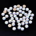 Strass in cristallo retropiatto per nail art fai da te, diamanti in vetro, pietre. - Rotondo / 20 Pezzi/Confezione (6mm)