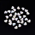 Strass per unghie scintillanti a forma di cuore, gemme di cristallo piatto per decorazione nail art. - Forma a cuore / 20 Pezzi (5.5x6mm)