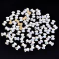 Strass di cristallo di forma mista per nail art fai da te, gemme piatte in vetro AB. - Forma di osso / 20 Pezzi/Confezione (4x6mm)