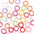 Colorful iron jump rings 8mm 10mm 12mm DIY jewelry making craft connecting split rings - Random Mixed Colors