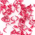 4mm colorful double-ended bead tips side clamshell crimp covers for DIY jewelry necklace bracelet - Rose Red
