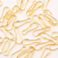 Gold metal snap hooks for keychains and accessories, durable iron mini gourd hooks bulk pack. - 13mm / Imitation Gold