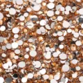 Mixed 2-5mm flatback resin rhinestones for DIY nail art and phone case decoration crafts. - Champagne Mixed Sizes 15g
