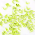 4mm green metal cord ends clamshell bead tips for jewelry making and DIY accessories - Fluorescent Green