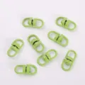Groene metalen draaibare karabijnhaak sleutelhanger ring anti-klit accessoire voor tas. - Groen