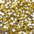 Mixed 2-5mm yellow flatback resin rhinestones for nail art and phone case DIY crafts 15g - Lemon Yellow, Mixed Sizes, 15g