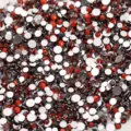 2-5mm mixed flatback resin rhinestones for nail art DIY crafts phone case decoration 15g - Red Coffee, Mixed Sizes, 15g