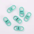 Mintgroene metalen draaibare connector 360 graden roterende gesp voor sleutelhangers - Pauwengroen