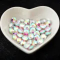 Fancy square crystal rhinestones for nail art and DIY craft clothing accessories sparkling. - 8mm 20Pcs / AB White