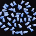 Blaue trapezförmige Nagel-Strasssteine flache glitzernde Kristall-Edelsteine für Nagelkunst - Trapez / 20 Stück/Packung (2x3x6mm) / Blau
