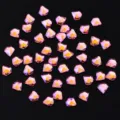 Laser roze nagel strass steentjes platte achterkant onregelmatige kristallen 20st - Ruit / 5mm 20 Stuks/Verpakking / Laser Roze