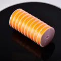 Orange 72 jade cord 0.8mm braided string for DIY jewelry making, necklace and bracelet crafting. - Golden Yellow