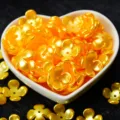 Gelbe vierblättrige Blumenperlen Bastelzubehör, DIY handgemachte Blumenstrauß Materialien. - Gold