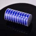 Blue 72# nylon jade cord bundle, 0.8mm DIY handmade weaving rope for jewelry and beading crafts. - Sapphire Blue