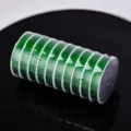 Green 72# jade cord thread for DIY jewelry making, beaded pendant necklaces, 0.8mm craft string. - Grass Green