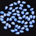 Blaue tropfenförmige flache Nagel-Strasssteine glitzernde Kristall-Edelsteine für Nagelkunst - Tropfenform / 20 Stück/Packung (4x6mm) / Blau