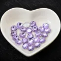 Purple Pointed Back Fancy Square Rhinestones for Nail Art and DIY Crafts Accessories - Crystal Purple