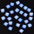 Blaue quadratische Nagel-Strasssteine Set, Flachrücken Kristall Charms für Nagelkunst Design. - Quadratisch / 20 Stück/Packung (4mm) / Blau