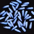 Blaue tropfenförmige Nagelstrasssteine flache Kristall Glanz Pailletten für Maniküre Design. - Tropfenform / 20 Stück/Packung (3x10mm) / Blau