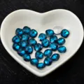 Dark blue square crystal rhinestones for nail art DIY crafts and clothing accessories. - Peacock Blue