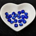 Blue square glass nail rhinestones, sparkling DIY crystal diamond gems for clothing shoes accessories - Sapphire Blue