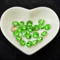 Green fat square glass crystal rhinestones for nail art DIY accessories clothing shoes decoration - Light Green