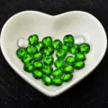 Green square crystal rhinestones for nail art DIY clothing bag accessories sparkling gems - Grass Green