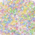 Estrases de cristal coloridos para arte de uñas, diamantes aurora rectangulares DIY. - Colores Mezclados al Azar