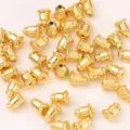 Vergoldete Kugel Ohrstecker Rueckseite Detailansicht Schmuckzubehoer Grosshandel - 18k Vergoldung für Farbbeständigkeit