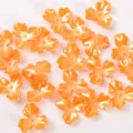 27mm perla naranja abalorios de flores de tres hojas DIY accesorios de ramo artesanal - Naranja