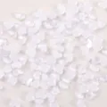 Mini strass d'ongles cœur translucides, 3D clairs bonbon pêche breloques pour manucure DIY déco. - Pack de 100 / Blanc Glacé
