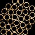 Gold-plated closed jump rings for jewelry making, DIY handmade accessories connection loops. - 0.5x3mm Welded Closed Jump Rings / 18K Real Gold Plated