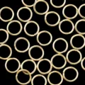 Gold plated open jump rings for jewelry making DIY craft metal connecting rings findings - 0.5x3mm Welded Closed Jump Rings / 14K Real Gold Plated