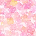 DIY gradient jelly flower acrylic loose beads for handmade jewelry craft making 16mm - 16mm 50g (Approx. 150 Pieces) / Jelly Gradient Pink-Yellow