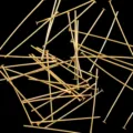 Gold filled head pins flat pins jewelry making findings DIY crafting earrings materials bulk - 0.6mm Thick x 18mm Long / Color-Preserving 18K Gold-Plated Head Pins