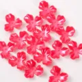 27mm cuentas de flores pétalos abalorios para ramo de bricolaje joyería detalles. - 50g aprox. 40 uds. / Rojo
