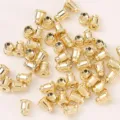 Vergoldete Kugel Ohrring Rueckseiten Stopper DIY Ohrstecker Zubehoer Schmuckherstellung Teile - 14K echte Vergoldung mit Farbbeständigkeit