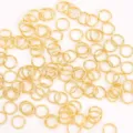 Gold plated jump rings for jewelry making, DIY bracelet and necklace accessories finder. - 0.5x3mm / 18K Gold Plated (Real Gold Finish)